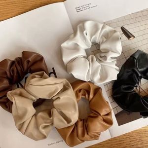 Vegan Leather Scrunchy